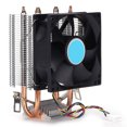 thumbnail image 2 of Enfriador De CPU, Ventiladores De Refrigeración De CPU De Computadora, Tubo De Calor Doble Para Escritorio Para Computadoras Ccdes Otros, 2 of 8