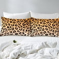 thumbnail image 4 of YST Leopard Print Bed Sheets Cheetah Hunting Sheet Set Full Size Leopard Skin Pattern Fitted Sheet African Safari Animal Bed Sheet Set With 2 Pillow Shams Warm Comfy Breathable, 4 of 5