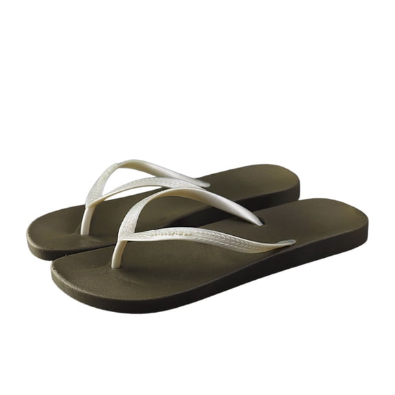 GPOECD Flip Flops Womens Ladies Summer Colour Sandals Slippers Womens Slippers Army Green,8