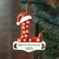 thumbnail image 5 of Christmas Initial Ornament 26 Letter Ornaments for Christmas Tree Decoration Personalized Hanging Pendant Xmas Alphabet for Christmas Ornament, DIY Craft Ornaments,Original Gifts for Friends (L), 5 of 9
