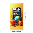 thumbnail image 3 of Colorful Back to School Welcome Banner with Apple Basketball Pencils Globe Elements Backdrop Party Decorations for School Events Classroom Decor First Day of School Celebrations, 3 of 4