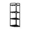 thumbnail image 7 of Rkxzt Plastics Shelves,Corner Shower Shelf Organizer 4 Tier Adjustable Bathroom Rack 36.2x16.9x12.2"White or Black,Bathroom Storage, 7 of 7