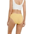 thumbnail image 2 of Jexpalbi Disposable Underwear for Women，100% Cotton Panties for Travel/Spa /Hospital Stays Briefs Yellow(10 pcs) Medium 38-42 inch hips, 2 of 5