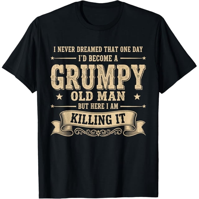 Funny Grumpy Old Man Camiseta