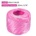 thumbnail image 2 of Uxcell Polyester Nylon Plastic Rope Twine Household Bundled for Daily Binding Packing 1148.2ft Length Pink, 2 of 5