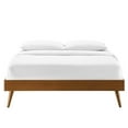 thumbnail image 6 of Platform Bed Frame, Full Size, Wood, Brown Walnut, Modern Contemporary Urban Design, Bedroom Master Guest Suite, 6 of 7
