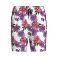thumbnail image 3 of Picia Peonies Pajama Shorts for Men, Men's Pajama Bottoms, Sleepwear,Short Pajama Pants-3X-Large, 3 of 9