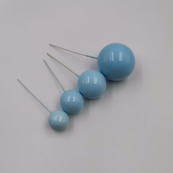 Langgg Boule en Matériau, Boule Dorée, Boule Argentée, Décoration de Gâteau d'Anniversaire