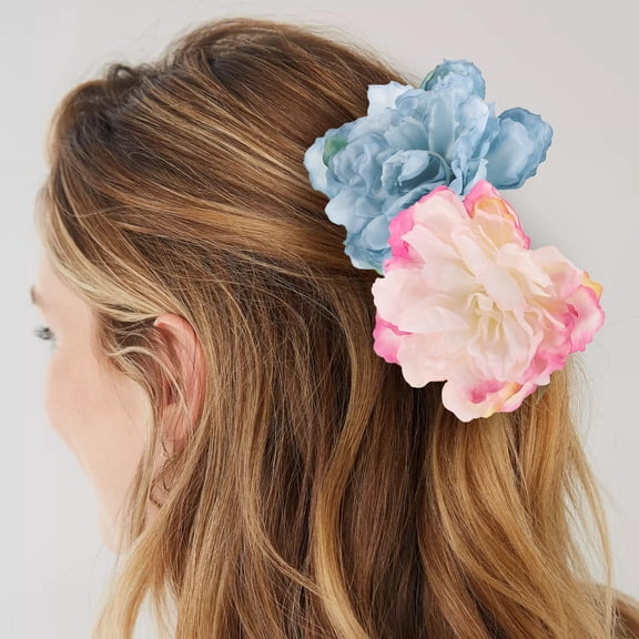 BESTYASH 7Pcs Peony Floral Hair Barrettes Hair Decor for Stylish Hairstyles