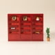 thumbnail image 5 of 1/12 casa de muñecas Mini estantería de madera roja modelo de muebles pequeños decoración de casa de muñecas Sywqhk libre de BPA, 5 of 8