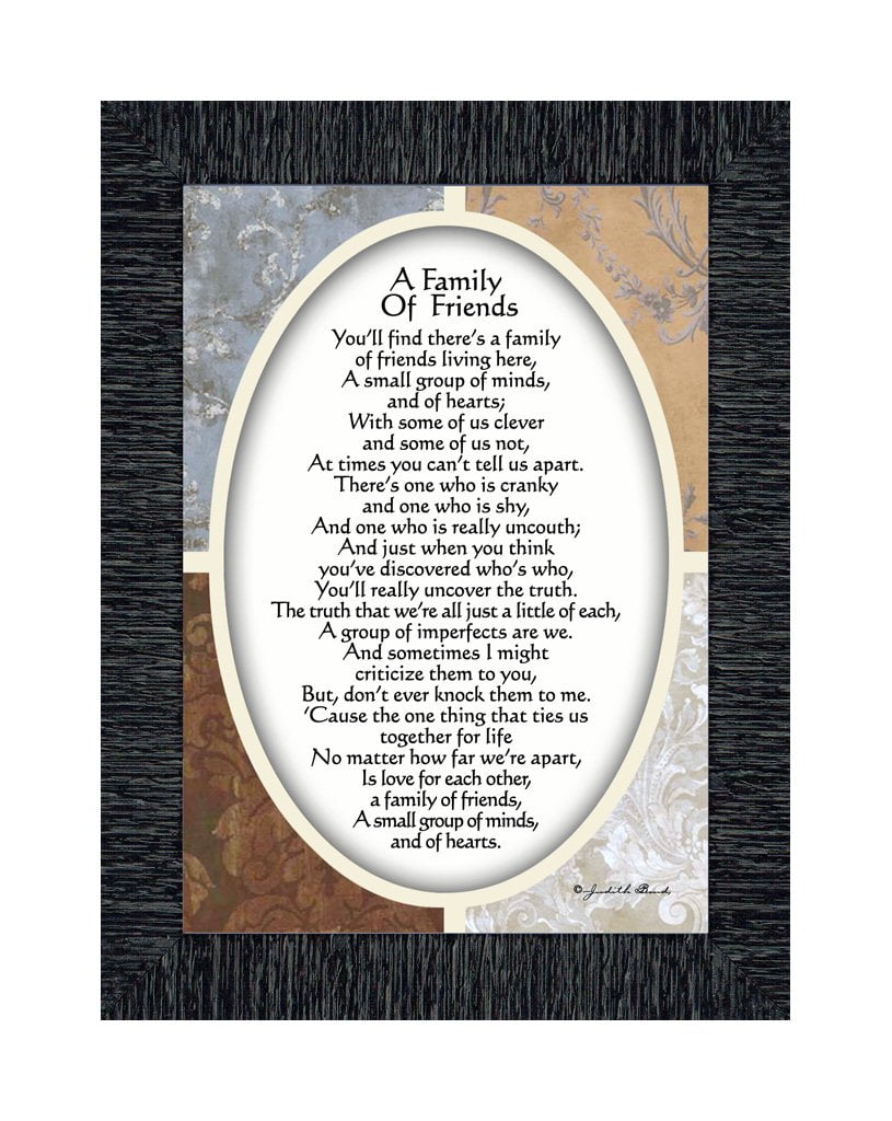 A Family of Friends, Poem Showing the Love Between a Close Group of ...