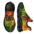 thumbnail image 1 of Zapatillas de plataforma con estampado 3D de hojas de marihuana para mujer, zapatos de malla transpirables con cordones, nuevo estilo, 1 of 6