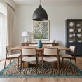 thumbnail image 2 of KUETH 9x12 Zebra Area Rugs Machine Washable Rugs for Living Room, Non Slip Flat Pile Rug with Rubber Backing, Modern Rug for Entryway Bedroom Dining Room Home Office, 2 of 8
