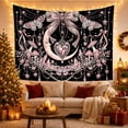thumbnail image 3 of Highly Scattered Tiny with Starry Specks, Spooky Gothic for Gothic Decor Fans, Dark Art Decor Room Accent, Halloween Gift, Tapestry Wall Hanging for Bedroom and Dorm, 3 of 7