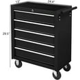 thumbnail image 5 of Ktaxon 5-Drawer Rolling Tool Chest, Tool Storage Cabinet with Lockable Wheels, Tool Organizer Box for Garage, Warehouse & Repair Shop, Black, 5 of 7
