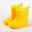 Yellow, variant on BGZLEU Toddler Rain Boots with Handles - Girls baby Kids Waterproof Shoes Boys Rain Boots Lightweight Adorable Cute Solid Rubber mud boots (Yellow, Size 24)