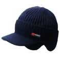 thumbnail image 1 of Men's Winter Knitted Cap with Ear Protection and Scarf - Warm, Thick, Windproof Baseball Hat for Outdoor Activities, 1 of 5