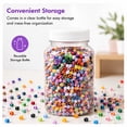 thumbnail image 6 of HomelyJoy Sprinkle Beads 2.6mm Mixed Color Melt Beads, 100g Plastic Sprinkles for Crafts DIY Art Keychains Jewelry Making Pegboards Activity Refill Pack, 1 pc, 6 of 9