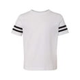 thumbnail image 1 of RABBIT SKINS Camiseta de fútbol de manga corta con jersey fino para niños pequeños, blanco/negro, 2T PIELES DE CONEJO 3037, 1 of 1