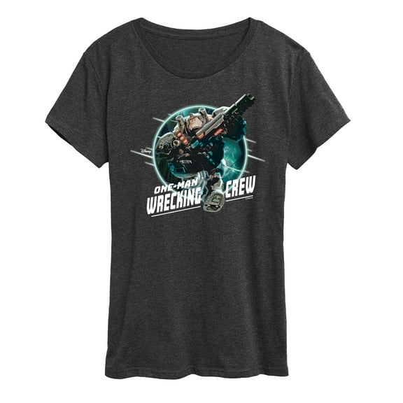 Disney Wreck It Ralph - One Man Wrecking Crew - Women's Short Sleeve Graphic T-Shirt