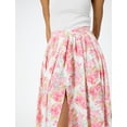 thumbnail image 5 of Medium Rise Vicose Mix Pleated Floral Skirt, 5 of 6