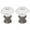 Crystal with Black Base, variant on Urbanest Crystal Duchess Lamp Finial – 1-5/16 Inch Tall, Brushed Steel Base– Decorative Lamp Shade Finial for Table & Floor Lamps- 1 Piece