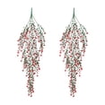 thumbnail image 2 of Flores de lirio artificiales colgantes en pack de 2 guirnaldas de flores artificiales para decoración exterior y del hogar, 2 of 6