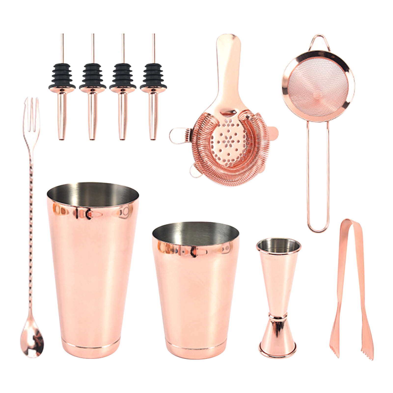 Set De Bar Shakers à Cocktail : Shakers Boston Pondérés, Set De Passoires à Cocktail, Jigger, Pilon à Cocktail, Cuillère, Pince à Glace, Verseurs Acheter à Prix Bas - Livraison Gratuite, Avis