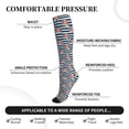 thumbnail image 2 of Rateoe Popcorn Compression Socks for Women and Men 20-30mmHg-Circulation Support Socks Knee High Nurse Pregnant Running Medical and Travel Athletic, 2 of 7