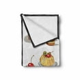 thumbnail image 2 of Eat Dessert First Soft Flannel Fleece Throw Blanket, Vintage Style Hand Drawn Different Dessert Doodles Patisserie, Cozy Plush for Indoor and Outdoor Use, 60" x 80", Multicolor, by Ambesonne, 2 of 6