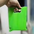 thumbnail image 6 of Plastic Party Favor Small Gift Bags, 100 PCS 6" x 8" Goodie Bags for Kids, Candy Treat Pouches Bulk with Handle for Kids' Birthday Party, Thanksgiving, Christmas, Halloween, 10 Colors, 6 of 7