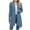 Dark Blue, variant on Womens Fashion Solid Color Jackets Women's Long Sleeved Coat Solid Color Blouse Loose Fitting Cardigan Jacket Tops