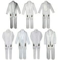 thumbnail image 1 of Baby Toddler Boy Guadalupe Christening Baptism White 7 SUIT TUXEDO Style Stole, 1 of 1