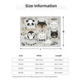 thumbnail image 2 of Salouo Funny Animals Series Print Throw Blanket Gifts for Women Men Soft Flannel Blanket for Home Living Room Decor Bedroom Blanket Gifts for Mom Dad -50"x40", 2 of 7