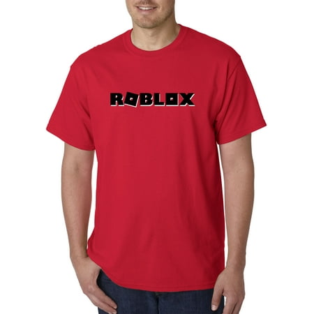New Way 1168 Unisex T Shirt Roblox Block Logo Game Accent Medium Red - red checkered shirt roblox