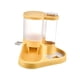 thumbnail image 1 of Juego de dispensador de agua y comida para mascotas Dispensador de agua y comida para gatos con boca ancha amarillo, 1 of 9