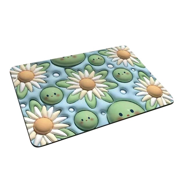Alfombrilla de Baño Absorbente Gloria Antideslizante Lindo Suave Multiusos Amarillo 50cmx80cm