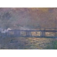 thumbnail image 2 of Claude Monet 14x11 Gold Ornate Wood Frame and Double Matted Museum Art Print Titled - Charing Cross Bridge (1903), 2 of 4