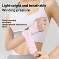 thumbnail image 2 of Adjustable Lightweight Breathable Anti-Sprain Wrist Brace with Pressure System Design - Nylon Spandex Compression Support Strap for Joint Stabilization, Ideal for Office Workers & Athletes -, 2 of 6