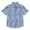 Vintage Indigo, variant on Boys' Print Textured Button Up Cotton Shirt with Short Sleeves, Sizes 8-20