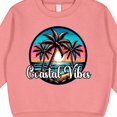 thumbnail image 3 of Inktastic Tropical Vacation Coastal Vibes Quote Toddler Sweatshirt, 3 of 4