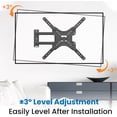 thumbnail image 4 of TV Wall Mount for Most 14-60 Inch TVs, Full Motion TV Mount with Perfect Center Design, Extension Tilt Swivel TV Mount Articulating Mount Max 400x400mm, 4 of 6