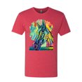 thumbnail image 2 of Colorful Horse Head Animal Lover Mens Premium Tri Blend T-Shirt, Vintage Red, 2XL, 2 of 3