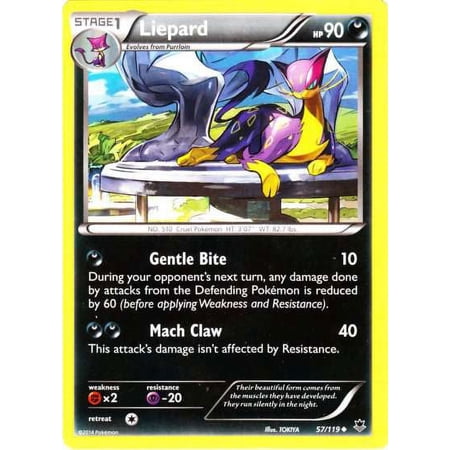 Pokemon Phantom Forces Uncommon Liepard #57