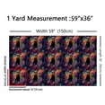 thumbnail image 3 of Castle Fairy Black Cat Fabric by the Yard 2 Yard,Floral Animal Sewing Fabric,Groovy Flower Home Decor Fabric by the Yard,Lightweight Cute Room Decor, 3 of 6