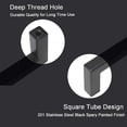 thumbnail image 3 of 20 Pack Kitchen Door Handles 160mm Hole Centre Flat Black Cabinet Handles, 3 of 5