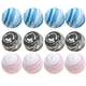thumbnail image 1 of FELTECHELECTR 12 pelotas Planet Balls para practicar en interiores, divertidas para jugar (rosa, azul y negro, 4 unidades cada una), 1 of 6