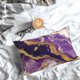 thumbnail image 5 of Fotbe Purple Gold Marble Swirls Funda de Almohada Decorativa Estilo Occidental, Lujo en Algodón, Fundas para Almohadas King, Cojín Estampado para Decoración del Hogar-14"x20", 5 of 6