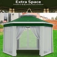 thumbnail image 5 of Pop Up Gazebos 13x13ft, Hexagonal Outdoor Canopy Shelter, Instant Patio Gazebo Tent with Mesh Netting and Strong Steel Frame for Patio Backyard Garden Wedding Party, 5 of 8