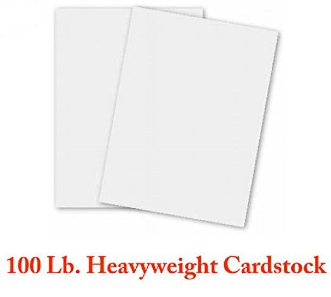 White Cardstock Heavy Weight | for Office, School, Holiday, Stationery Printing | 8.5 x 11 Thick Paper Card Stock | 45kg Cover (270Gsm)